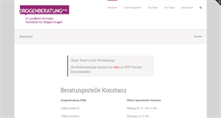 Desktop Screenshot of drogenberatung-konstanz.de